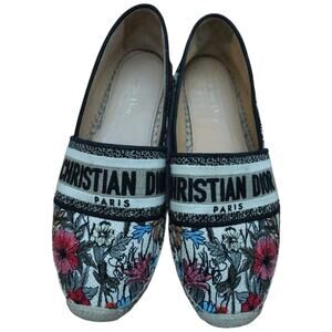 Christian Dior Mille Fleurs Granville Espadrille Size 39.5